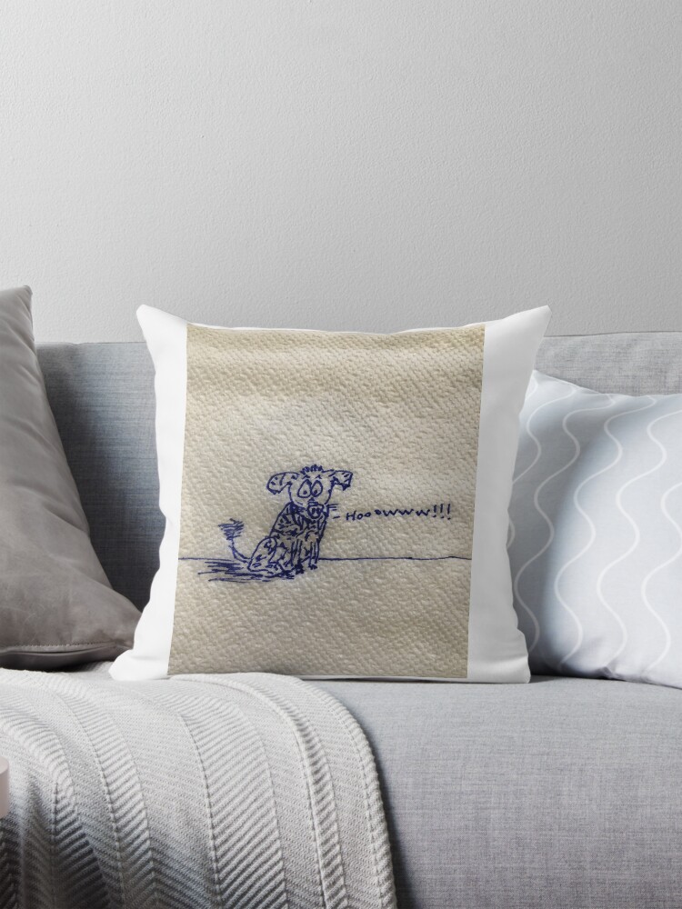 Thumbnail 1 of 4, Pillow, A dog named Frank designed and sold by gearasaurus.