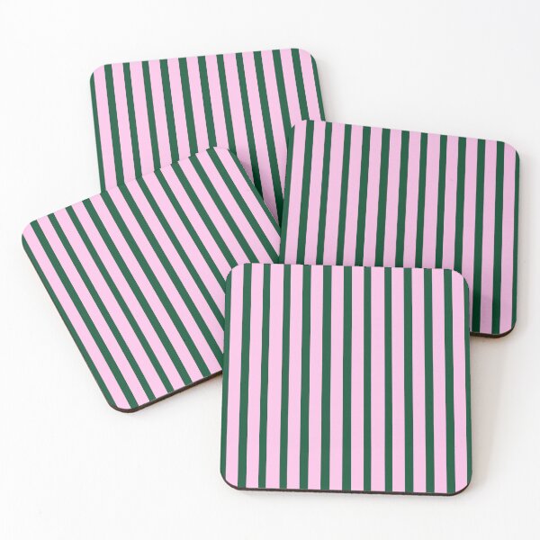 Item preview, Pink and Green Stripes Pattern designed and sold by OneThreeSix.