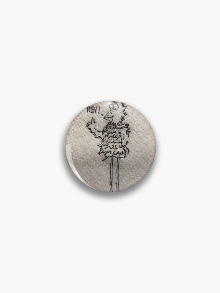 Thumbnail 1 of 3, Pin, A bird named John designed and sold by gearasaurus.