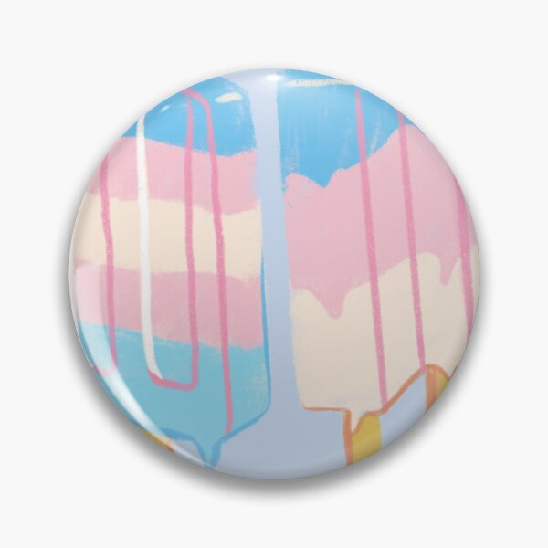 Item preview, Transgender Matching Icelollies Light Pastel Blue & Pastel Pink designed and sold by SimplyPsycho.