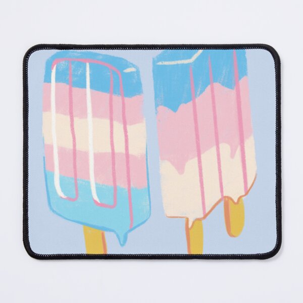 Item preview, Transgender Matching Icelollies Light Pastel Blue & Pastel Pink designed and sold by SimplyPsycho.