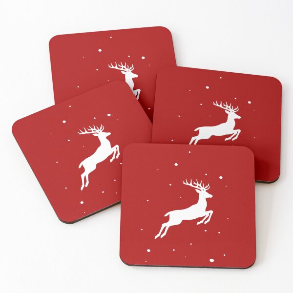 Item preview, Christmas Deer Dashing Through the Snow, Unique designed and sold by villacreativa.