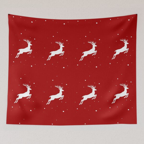 Item preview, Christmas Deer Dashing Through the Snow, Unique designed and sold by villacreativa.
