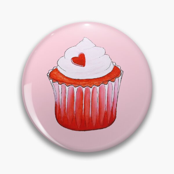 Item preview, Red Heart Cupcake Christmas Holiday  designed and sold by JeysArtDesign.