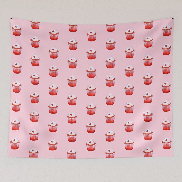Item preview, Red Heart Cupcake Christmas Holiday  designed and sold by JeysArtDesign.