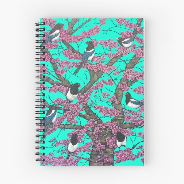 Item preview, Magpies With Blossom designed and sold by Lisa Enright.