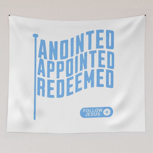 Item preview, Christian Design Anointed Appointed Redeemed Social Media Follow Jesus Button Funny designed and sold by TheKingdomAttic.
