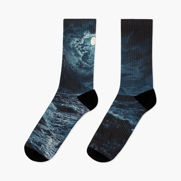 Item preview, Moonlit Tempest: A Dance of Waves and Shadows designed and sold by oanaunciuleanu.