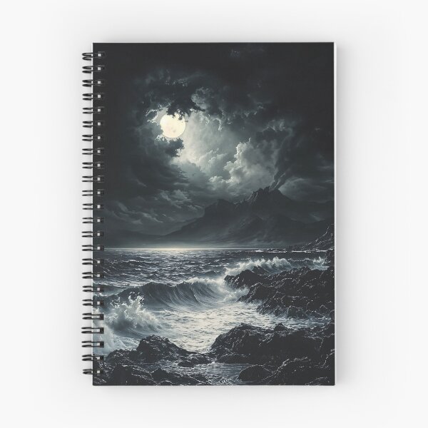 Item preview, Moonlit Tempest: A Dance of Waves and Shadows designed and sold by oanaunciuleanu.