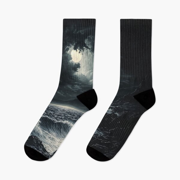 Item preview, Moonlit Tempest: A Dance of Waves and Shadows designed and sold by oanaunciuleanu.