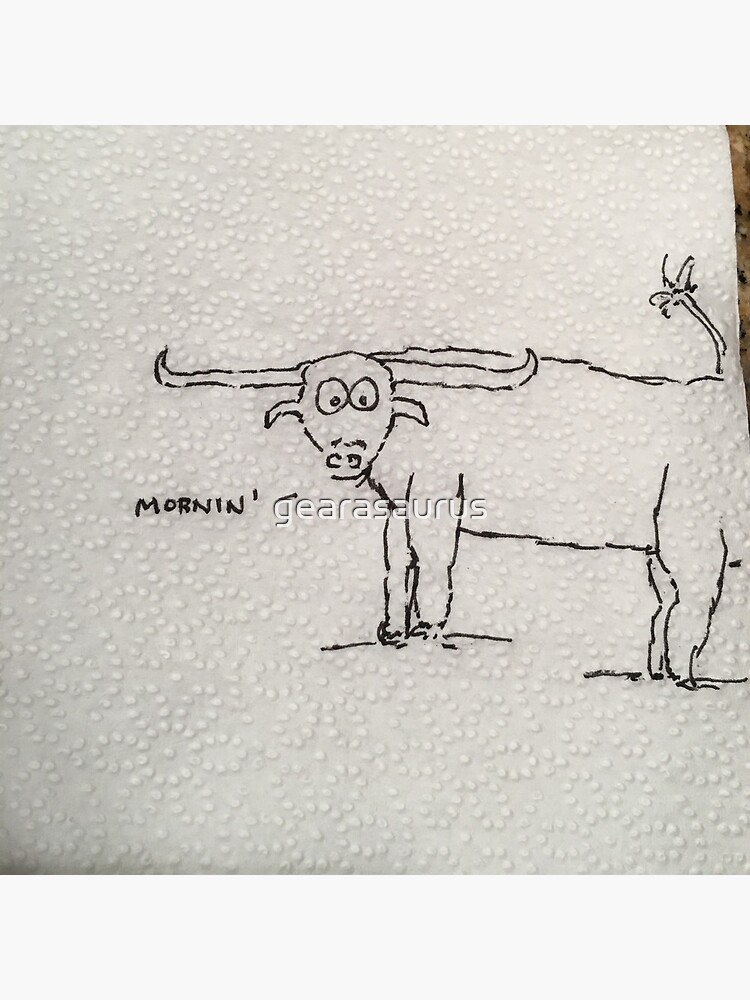 Thumbnail 3 of 3, Canvas Print, A bull named Henson designed and sold by gearasaurus.