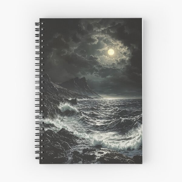 Item preview, Moonlit Tempest: A Dance of Waves and Shadows designed and sold by oanaunciuleanu.
