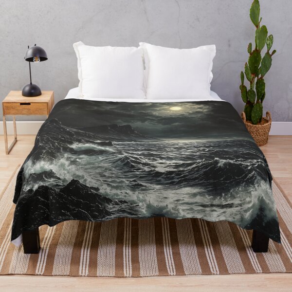 Item preview, Moonlit Tempest: A Dance of Waves and Shadows designed and sold by oanaunciuleanu.