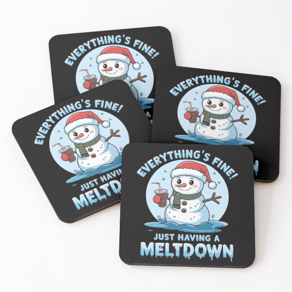 Item preview, Funny Christmas Snowman Meltdown Shirt - Santa Hat Snowman Holiday Humor designed and sold by love3617.