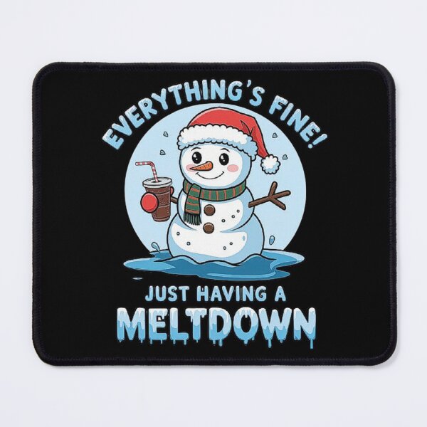 Item preview, Funny Christmas Snowman Meltdown Shirt - Santa Hat Snowman Holiday Humor designed and sold by love3617.