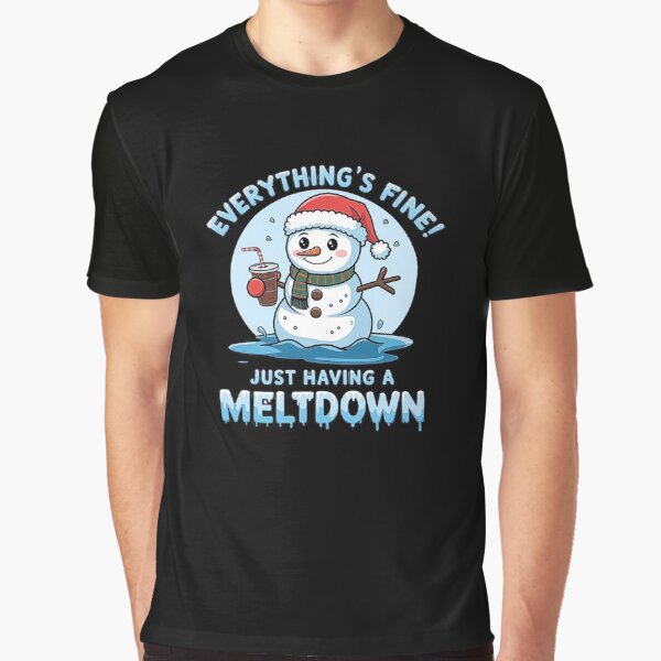 Artikel-Vorschau von Lustiges Weihnachts-Schneemann-Meltdown-Shirt - Weihnachtsmütze Schneemann Urlaub Humor, designt und verkauft von love3617.
