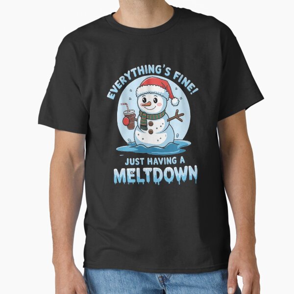 Artikel-Vorschau von Lustiges Weihnachts-Schneemann-Meltdown-Shirt - Weihnachtsmütze Schneemann Urlaub Humor, designt und verkauft von love3617.