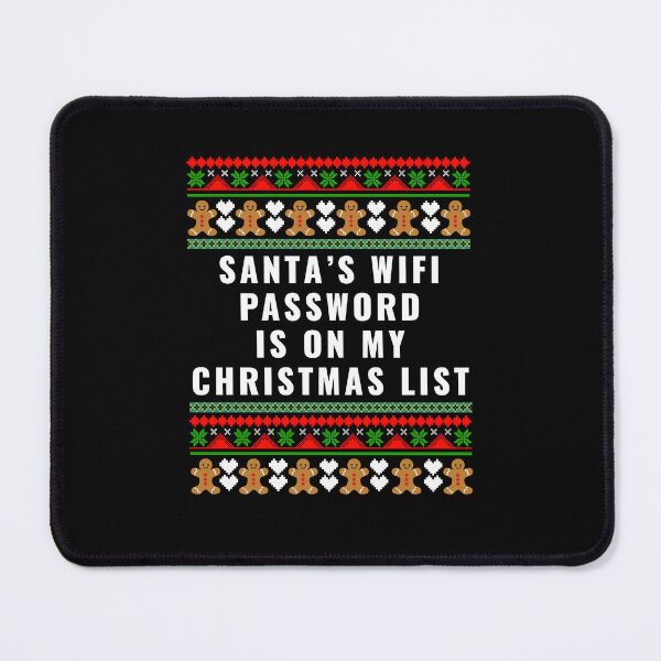 Item preview, Funny Christmas Wish List, Santa’s WiFi Password designed and sold by Maria Garcia.