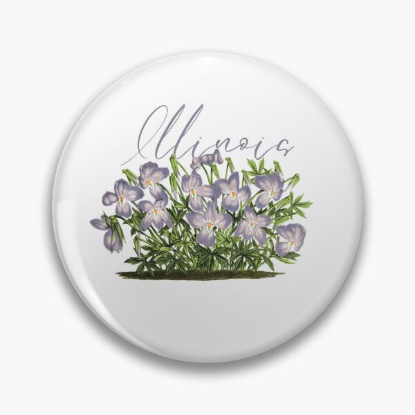 Artikelvorschau, Illinois State Flower Violet Klassisches T-Shirt Aufkleber entworfen und verkauft von ThinkNature!.