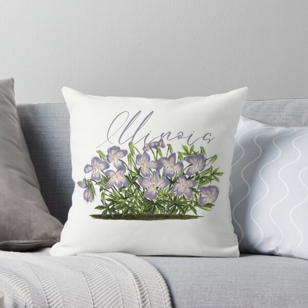 Artikelvorschau, Illinois State Flower Violet Klassisches T-Shirt Aufkleber entworfen und verkauft von ThinkNature!.