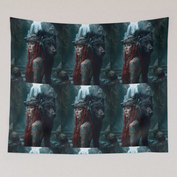 Item preview, The Girl and The Wolf designed and sold by ValewithanE.