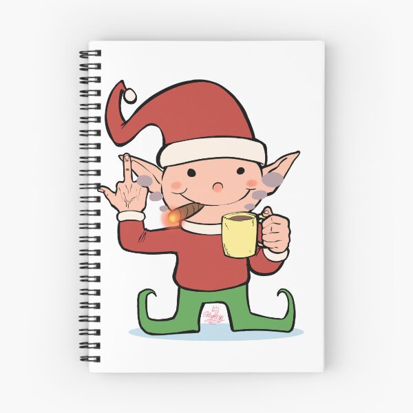 Item preview, Funny Christmas Elf Smoking Giving Middle Finger designed and sold by SilentWill94.