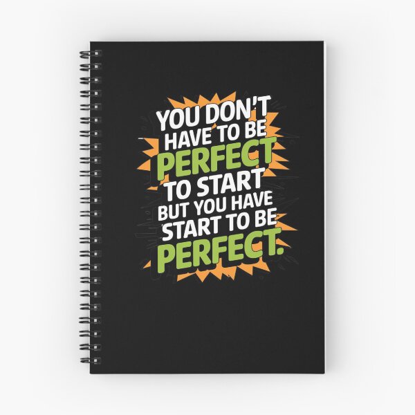 Item preview, inspirational take action saying be perfect quote motivational perfect attendance gift designed and sold by LuxeGraphix.