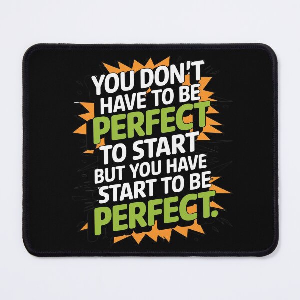 Item preview, inspirational take action saying be perfect quote motivational perfect attendance gift designed and sold by LuxeGraphix.