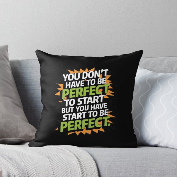 Item preview, inspirational take action saying be perfect quote motivational perfect attendance gift designed and sold by LuxeGraphix.