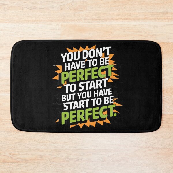 Item preview, inspirational take action saying be perfect quote motivational perfect attendance gift designed and sold by LuxeGraphix.