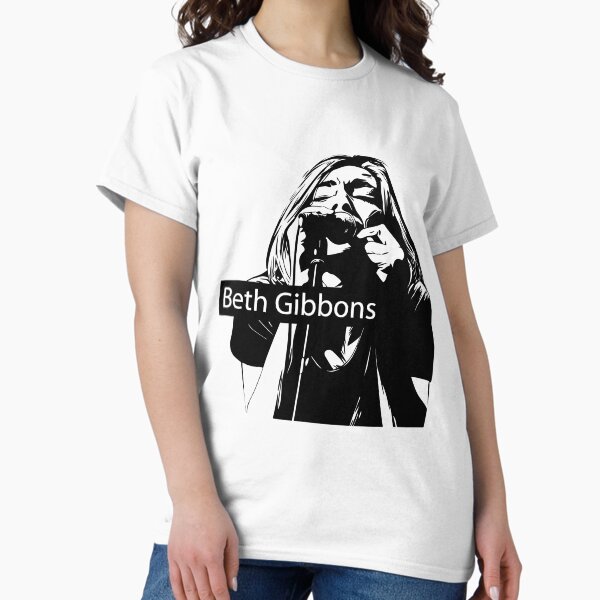 Aperçu de l'œuvre Beth Gibbons noir et blanc – Illustration vectorielle créée et vendue par reznieh.