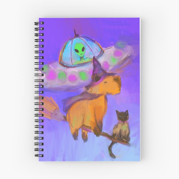 Item preview, witch capybara and her alien friend designed and sold by guilhernunes.