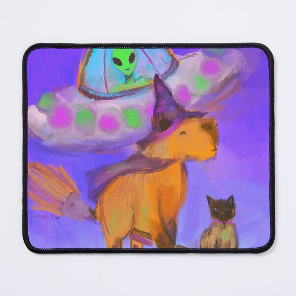 Item preview, witch capybara and her alien friend designed and sold by guilhernunes.