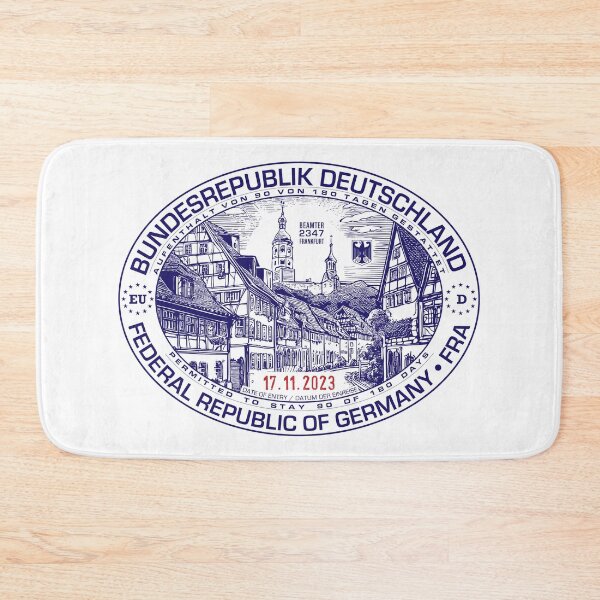 Item preview, Passport Stamp - Frankfurt, Germany designed and sold by travelwitheric.