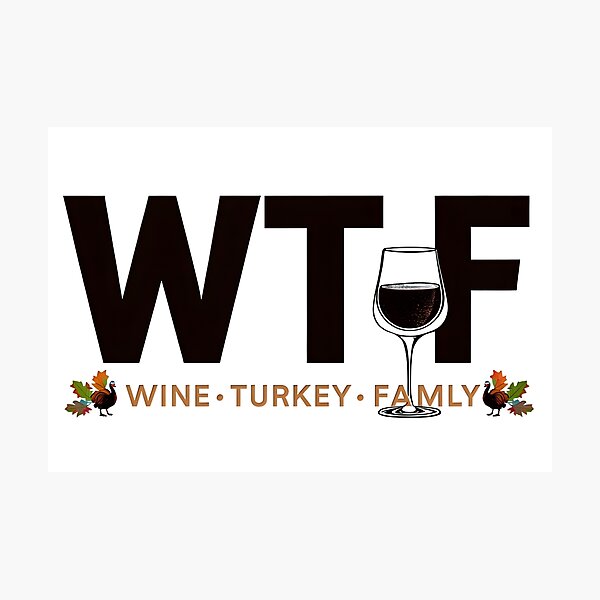 Artikelvorschau, Wein Truthahn Familie entworfen und verkauft von NBCJDesigns.