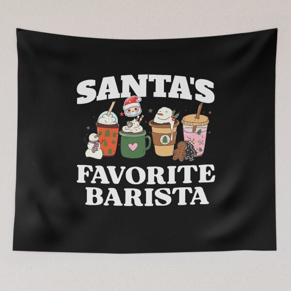 Item preview, Christmas Barista T Shirt designed and sold by SeasonXpress.