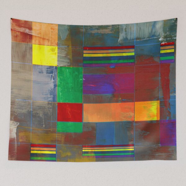 Item preview, Mid-Century Modern 2.5.3 Rainbow Pride Graffiti designed and sold by Old Urban Farmhouse Design Studio.