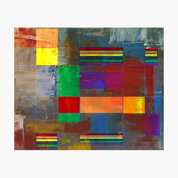 Item preview, Mid-Century Modern 2.5.3 Rainbow Pride Graffiti designed and sold by Old Urban Farmhouse Design Studio.