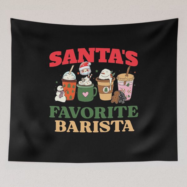 Item preview, Christmas Barista T Shirt designed and sold by SeasonXpress.