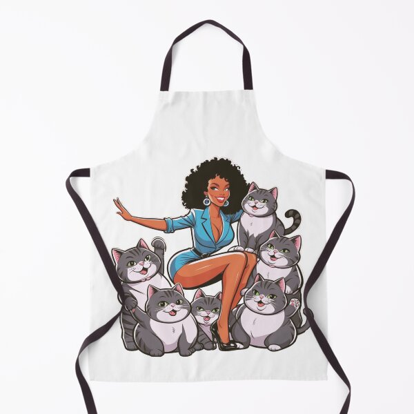 Item preview, cats and black hair woman designed and sold by MessOnClothes.
