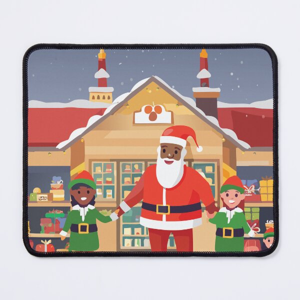 Item preview, Christmas with Santa and His Elves at the Toy Factory designed and sold by UniqueGlobal.