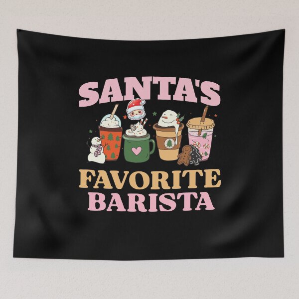 Item preview, Christmas Barista T Shirt designed and sold by SeasonXpress.