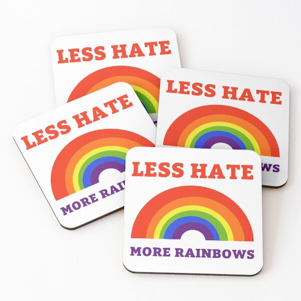 Item preview, Less hate more rainbows  designed and sold by Rachel the Artist .