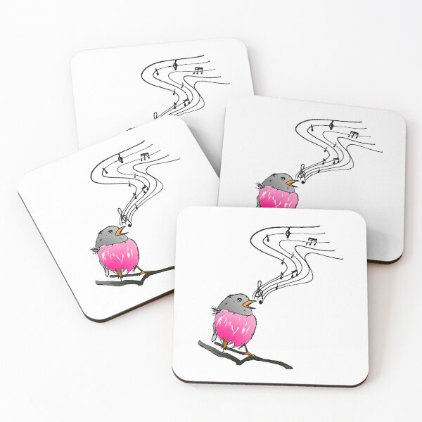 Item preview, Singing bird classical music notes musician robin bird lover  designed and sold by Artstastic.