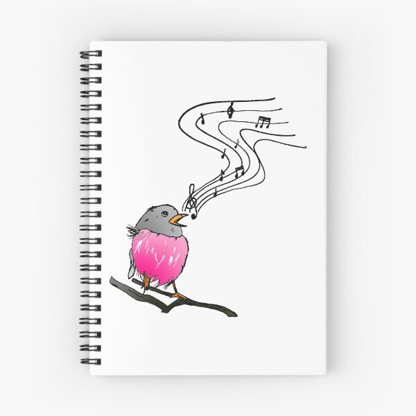 Item preview, Singing bird classical music notes musician robin bird lover  designed and sold by Artstastic.