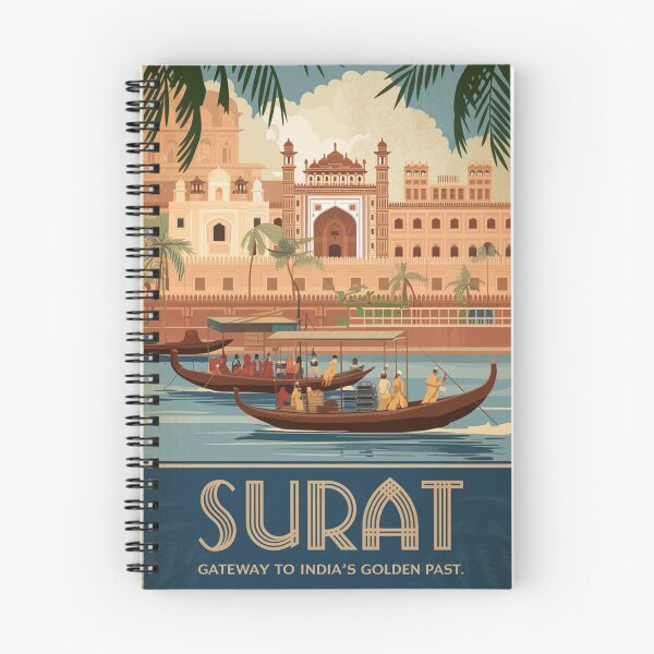 Item preview, Surat Vintage Travel Poster designed and sold by TravelerRat.