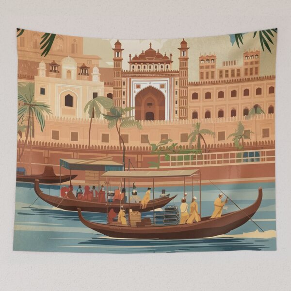 Item preview, Surat Vintage Travel Poster designed and sold by TravelerRat.
