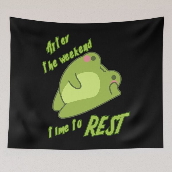 Item preview, Rainfrog. After the weekend- time to rest. designed and sold by ArtisShops.