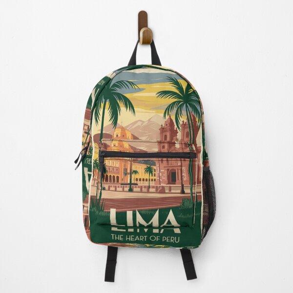 Item preview, Lima Vintage Travel Poster designed and sold by TravelerRat.