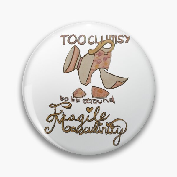 Item preview, Too Clumsy for Fragile Masculinity Teacup Meme designed and sold by feardeargcrafts.